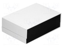 Enclosure: with panel; X: 260mm; Y: 180mm; Z: 85mm; ABS; light grey
