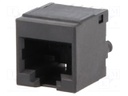 Socket; RJ45; PIN: 8; Layout: 8p8c; THT; on PCBs; straight