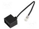 Transition: splitter; RJ45 plug,TAE F socket,TAE N socket x2