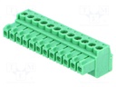 Pluggable terminal block; 3.5mm; ways: 12; straight; plug; female