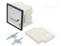 Meter; on panel; analogue; 0÷1A; Class: 1,5; IP52; Length: 61mm; 600V