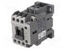 Contactor: 3-pole; NO x3; Auxiliary contacts: NO + NC; 380VAC; 9A