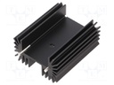 Heatsink: extruded; TO218,TO220,TO247; black; L: 25mm; W: 42mm