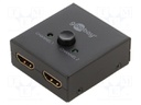Switch; HDCP 1.4,HDMI 1.4; black; Input: HDMI socket x2