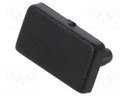 Cap for LED profiles; black; ABS; Application: SLIM8