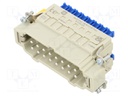 Connector: HDC; male; Han® ES; PIN: 16; size 16B