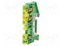 Splice terminal: rail; 0.08÷4mm2; ways: 1; terminals: 3; polyamide