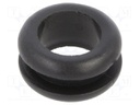 Grommet; black; UL94HB; TPR