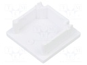 Cap for LED profiles; white; 20pcs; ABS; SMART16