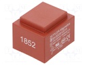 Transformer: encapsulated; 1.5VA; 230VAC; 12V; 125mA; Mounting: PCB