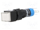 Switch: push-button; Pos: 2; SPDT; 0.5A/250VAC; 1A/24VDC; white