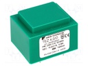 Transformer: encapsulated; 4VA; 230VAC; 10.5V; 380.9mA; IP00; 150g