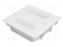 Enclosure: multimedia; IP30; Mounting: plaster embedded; white