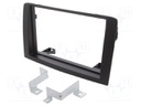 Radio mounting frame; Fiat,Lancia; 2 DIN; black