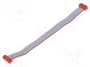 Cable: ribbon cable with connectors; PIN: 8; Layout: 2x4; plug