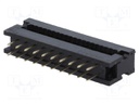 IDC transition; PIN: 20; IDC,THT; for ribbon cable; 1.27mm; 1A