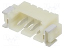 Socket; wire-board; male; 1.25mm; PIN: 4; SMT; 250V; 1A; tinned