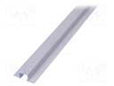 Profiles for LED modules; recessed; white; L: 1m; aluminium