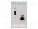 Panel interface; 48VAC; 48VDC; 1A; Mounting: on panel; IP20; 80mm