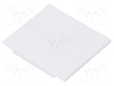 Cap for LED profiles; white; ABS; Application: VARIO30-03