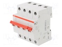 Switch-disconnector; Poles: 4; DIN; 63A; 415VAC; SHD200; IP20,IP40