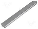 Profiles for LED modules; mat; recessed; L: 2m; aluminium