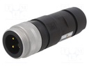 Plug; Connector: circular; male; PIN: 4; IP67,IP69K; 2.5÷10mm2