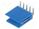 Socket; wire-board; male; HE14; 2.54mm; PIN: 5; THT; 3A; tinned