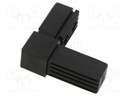 Mounting coupler; for profiles; Mat: polyamide; -30÷100°C; I: 56mm