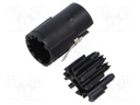 Connector: M17; male; contact insert; PIN: 9(4+5); crimped