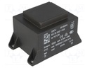 Transformer: encapsulated; 20VA; 230VAC; 24V; 834mA; Mounting: PCB