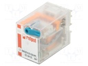 Relay: electromagnetic; 4PDT; Ucoil: 24VDC; Icontacts max: 7A; R4N