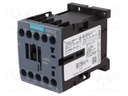 Contactor: 3-pole; NO x3; Auxiliary contacts: NO; 24VDC; 17A; 3RT20