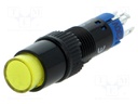 Switch: push-button; Pos: 2; SPDT; 0.5A/250VAC; 1A/24VDC; ON-(ON)