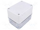 Enclosure: multipurpose; X: 80mm; Y: 110mm; Z: 85mm; PICCOLO; grey