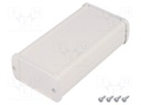 Enclosure: multipurpose; TEKAM; X: 60mm; Y: 125mm; Z: 31mm; aluminium