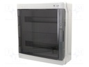 Enclosure: for modular components; IP65; light grey; ABS; 400V