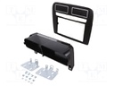 Radio mounting frame; Fiat; 2 DIN; black