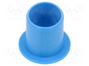 Bearing: sleeve bearing; with flange; Øout: 14mm; Øint: 12mm; blue