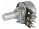 Potentiometer: shaft; single turn; 1kΩ; 200mW; ±20%; THT; 6mm
