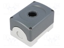 Enclosure: for remote controller; X: 75mm; Y: 101mm; Z: 61mm; grey