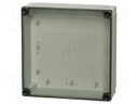 Enclosure: multipurpose; X: 180mm; Y: 180mm; Z: 60mm; MNX; grey; IK08