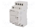 Relay: installation; monostable; NC x2 + NO x2; Ucoil: 24VAC; 25A
