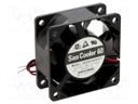 Fan: DC; axial; 24VDC; 60x60x25mm; 39m3/h; 33dBA; ball bearing