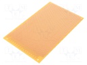 Board: universal; single sided,prototyping; W: 100mm; L: 160mm