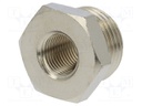 Nipple; reductive; Input thread: G 3/8"; Output thread: G 1/8"