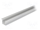 Profiles for LED modules; recessed; natural; L: 2m; aluminium