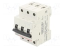 Circuit breaker; 400VAC; Inom: 16A; Poles: 3; Charact: B; 6kA; IP20