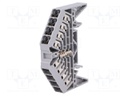 Splice terminal: rail; 1.5mm2; ways: 1; terminals: 16; grey; TS35x15
