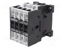 Contactor: 3-pole; Auxiliary contacts: NO; 24VAC; 18A; DIN; J7KN